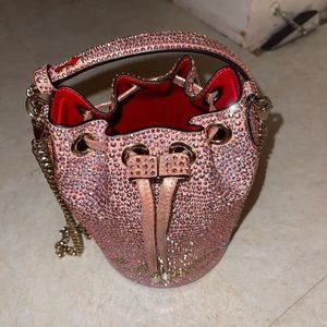 Christian Louboutin Mary Jane strass bucket bag new